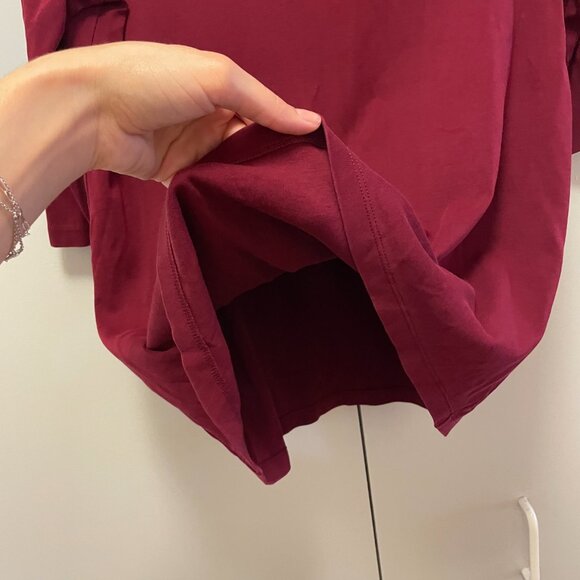 COS red cowl neck 3/4 sleeve shirt turtleneck‎ - Picture 6 of 7